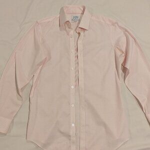 T.M. Lewin Men's Long Sleeve Dress Shirt 15.5/ 33 Super Fitted Non Iron